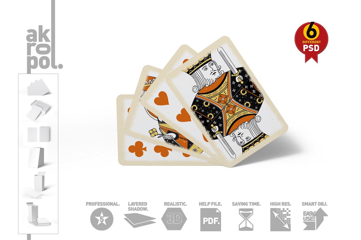 Playing Cards Mock Up example image 1