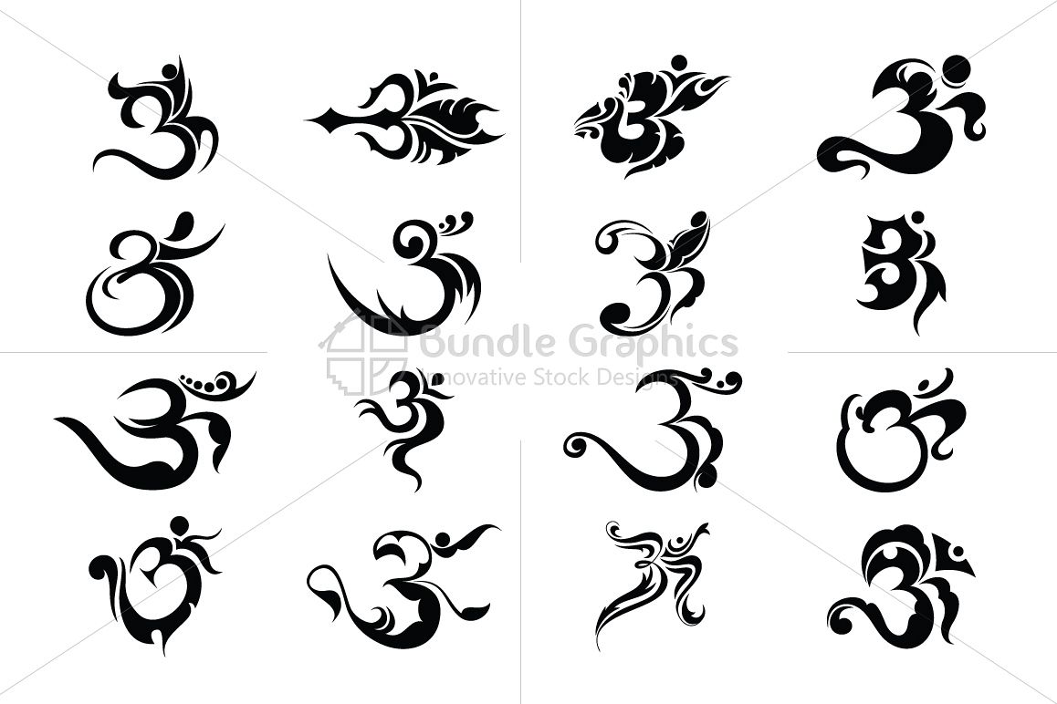 Om - Hindu Religious Symbol example image 1