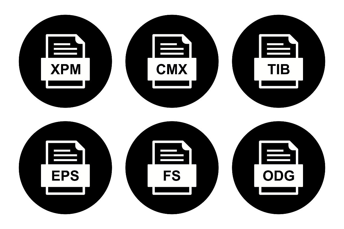 Set Of File Formats Icons example image 1