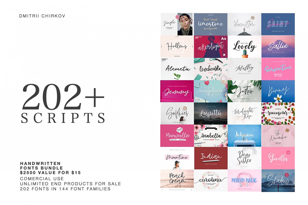 202 IN 1 FONTS COLLECTION example image 1