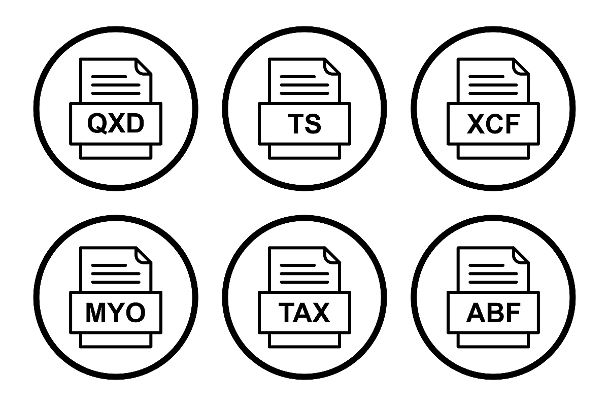 Set Of File Formats Icons example image 1