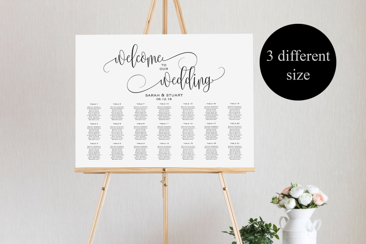 Wedding Seating Chart Examples