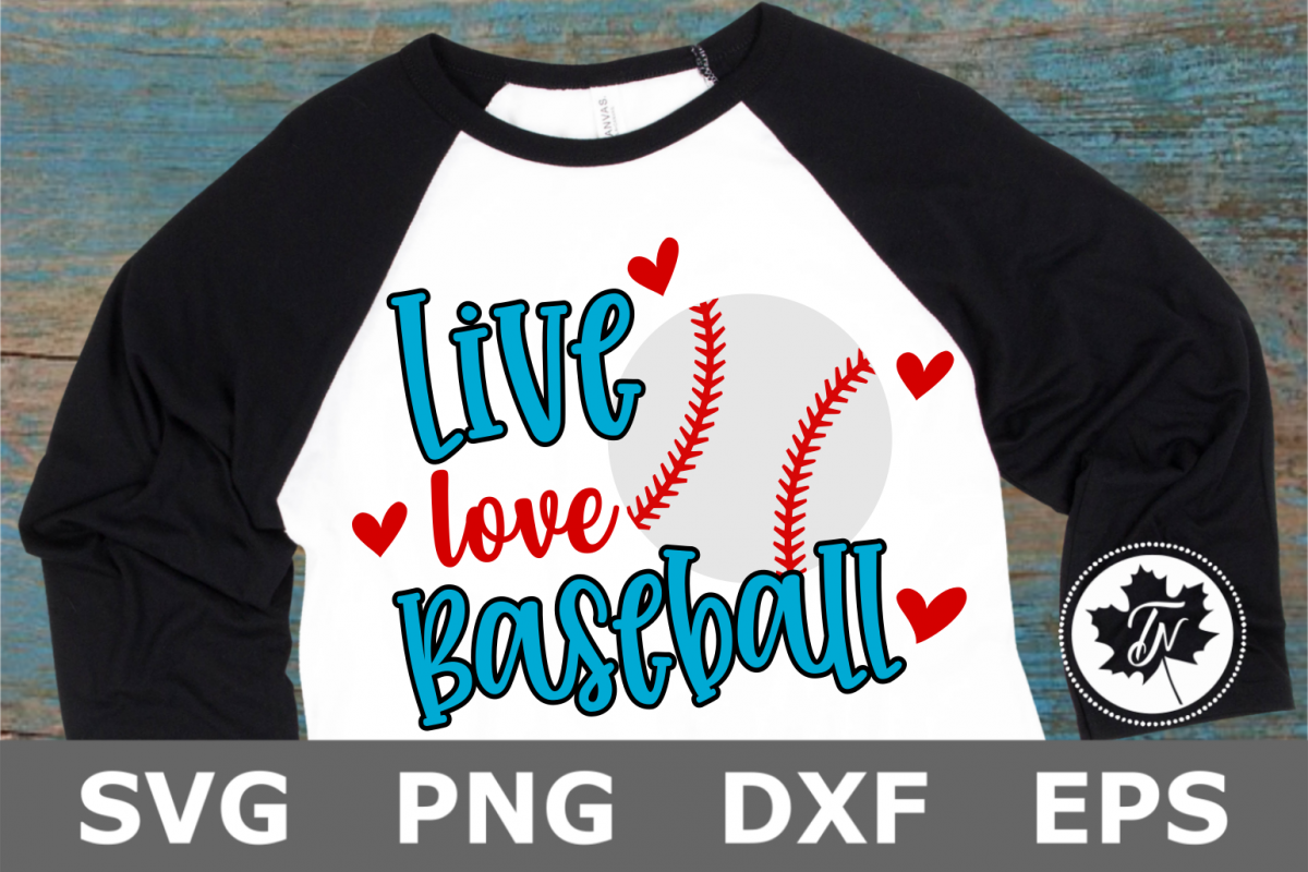 Live Love Baseball - A Sports SVG Cut File example image 1