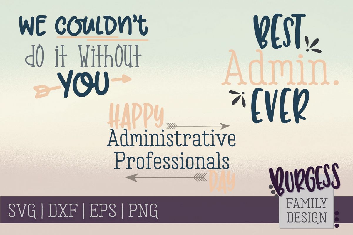 BUNDLE Administrative Professionals | SVG DXF EPS PNG example image 1