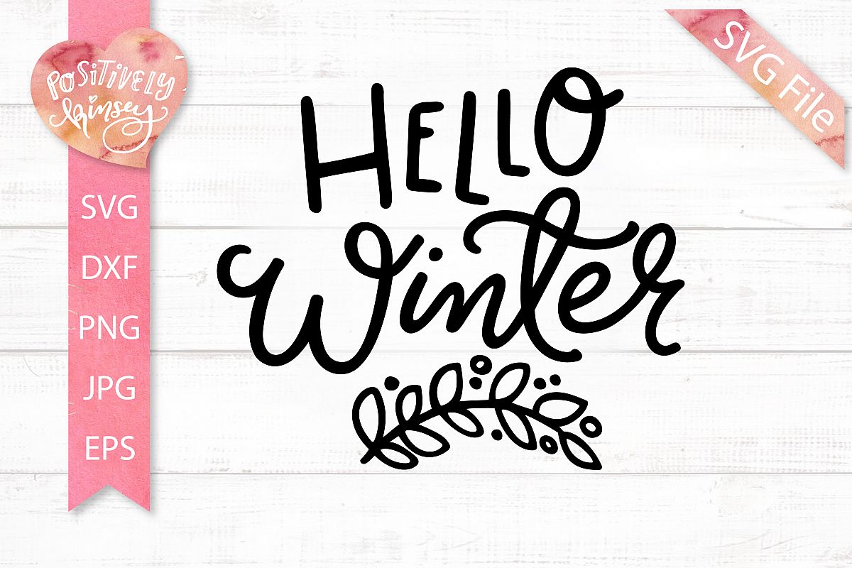Hello Winter SVG Design for Winter Shirts & Winter Signs example image 1