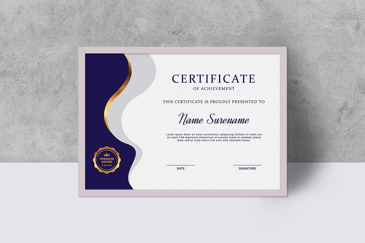 Certificate example image 1