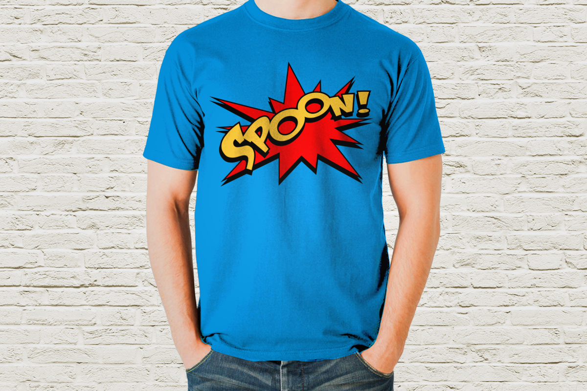 Comic Book Burst Spoon SVG File Cutting Template example image 1