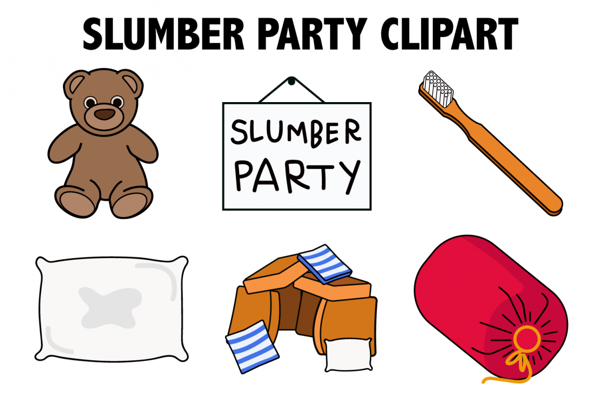 Slumber Party Clipart example image 1
