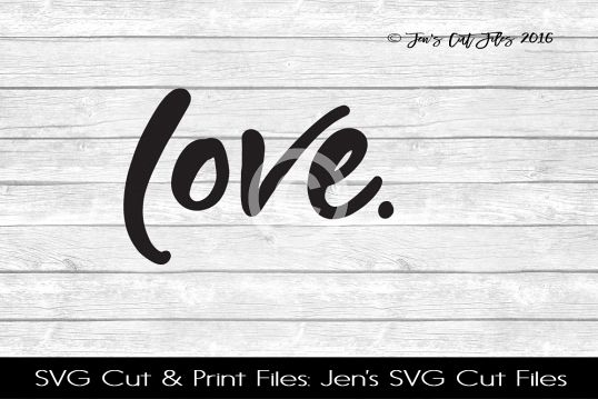 Love SVG Cut File example image 1