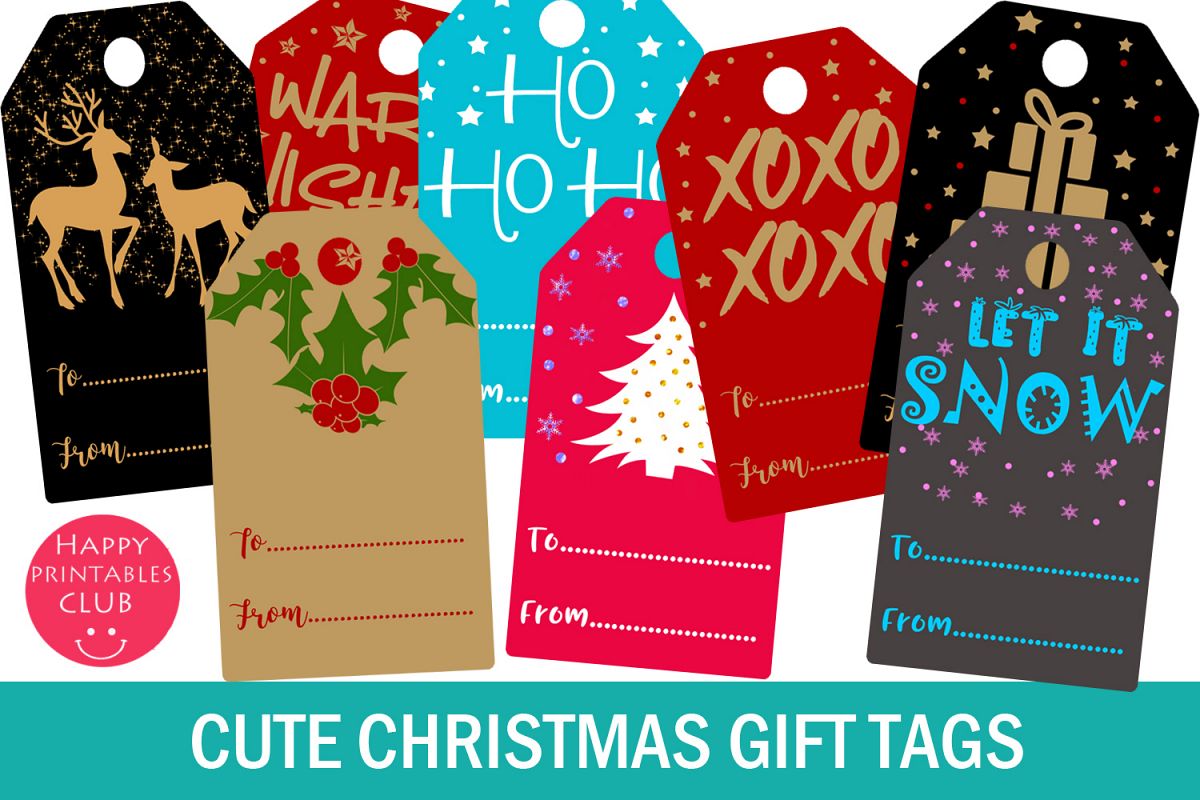 Christmas Gift Tags- Printable Christmas Gift Tags- Gift Tag example image 1