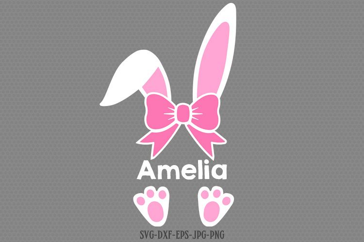 easter boy bunny svg example image 1