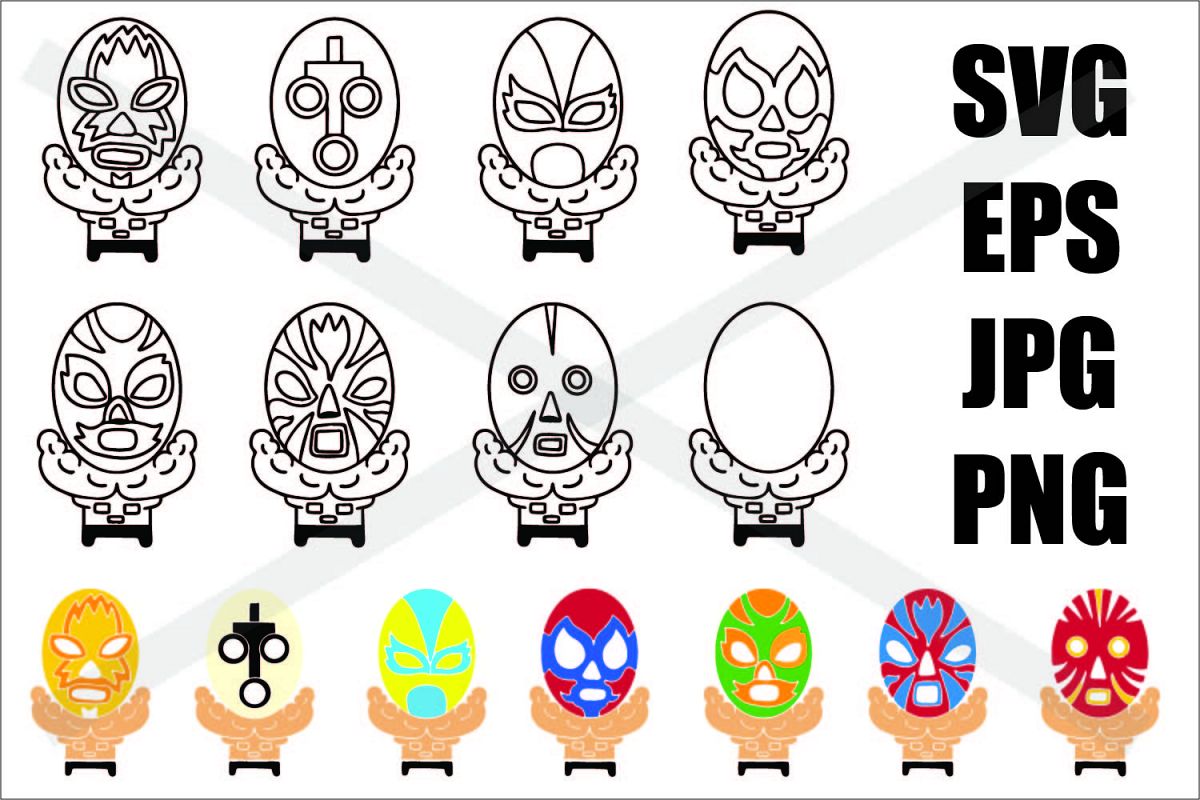 Cute Wrestler- SVG/EPS/JPG/PNG example image 1