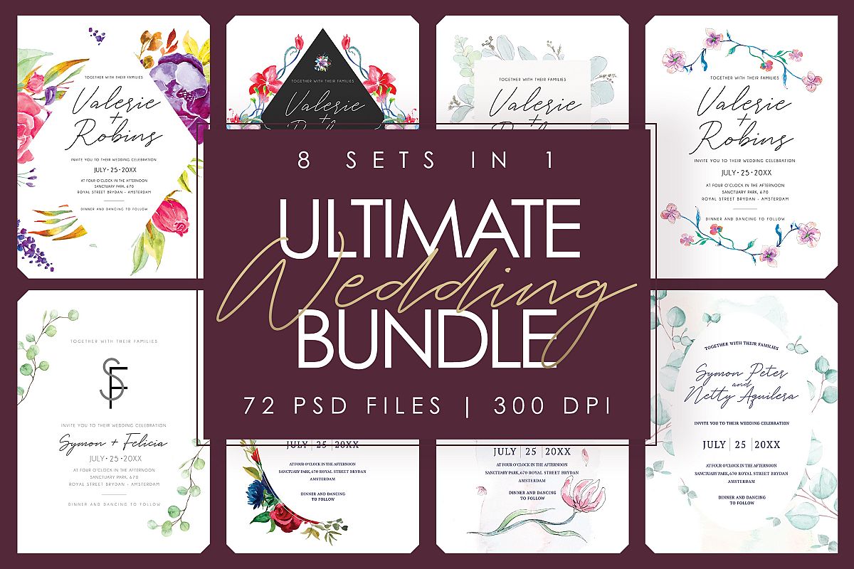 8 SET IN 1 | Ultimate Wedding Bundle example image 1