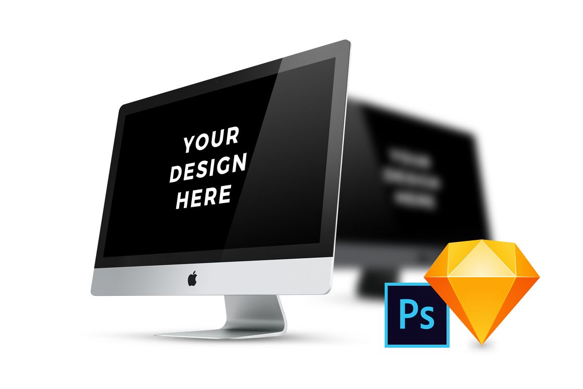 6x iMac / iMac Pro Mockups example image 1
