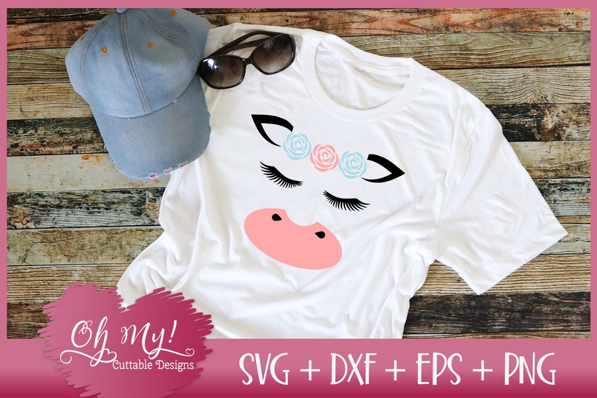 Download Cow Face- SVG DXF EPS PNG Cut File (310203) | SVGs ...