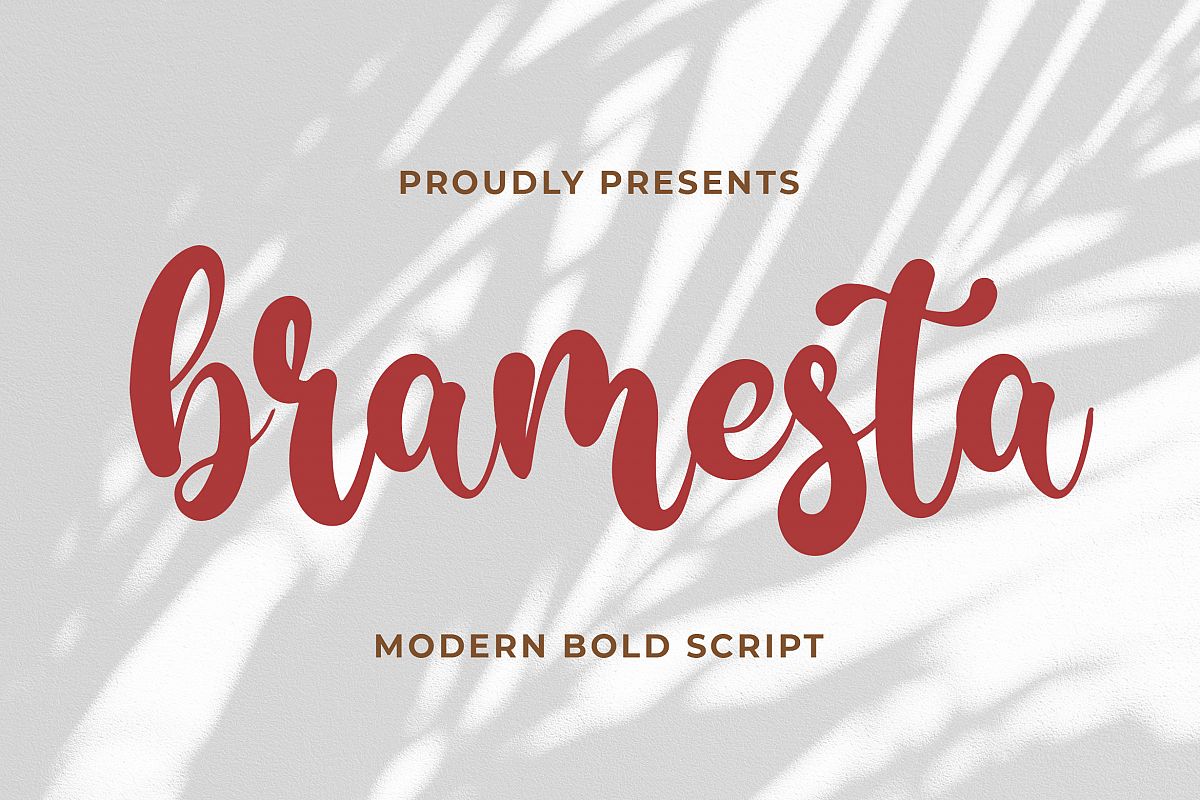 Bramesta - Modern Bold Script example image 1