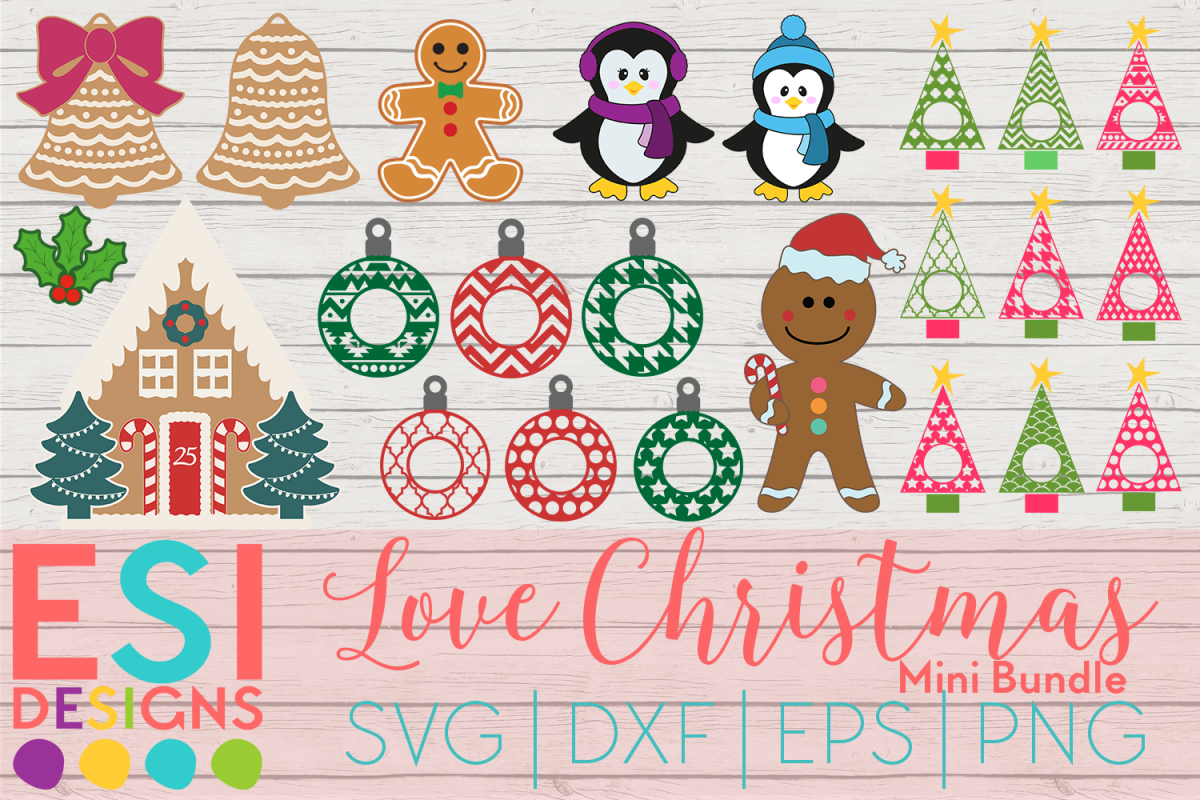 Download Christmas SVG | Love Christmas Mini Bundle | SVG DXF EPS ...