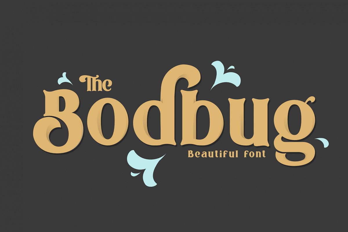 The Bodbug Typeface example image 1