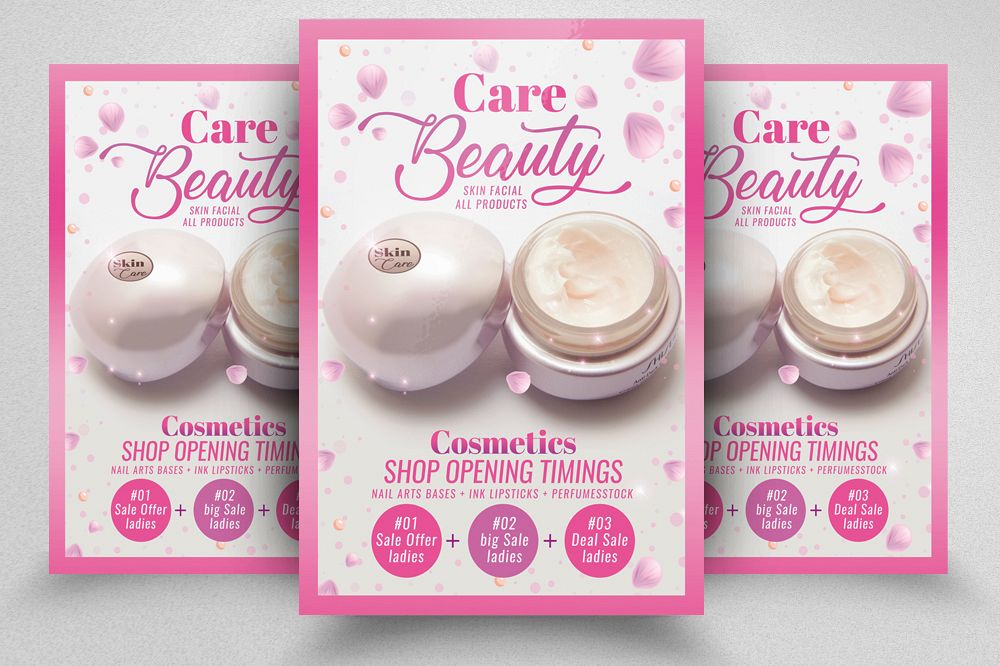 Beauty Skin Care Product Flyer Template example image 1