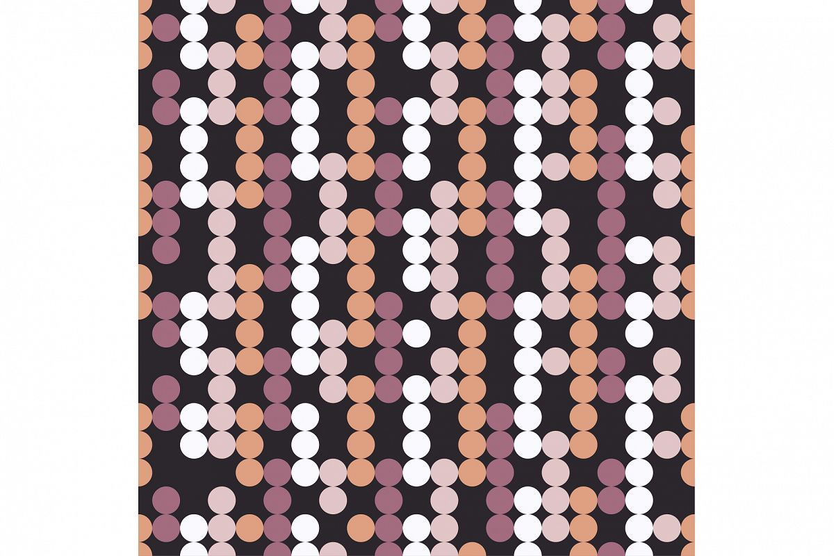 Seamless vector decorative background with polka dots. Print. Cloth design, wallpaper. example image 1