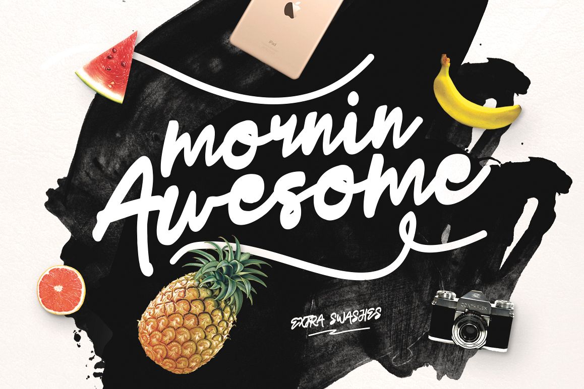 Mornin Awesome Typeface example image 1