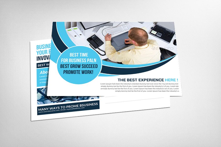 Computer Repair Postcard Template example image 1