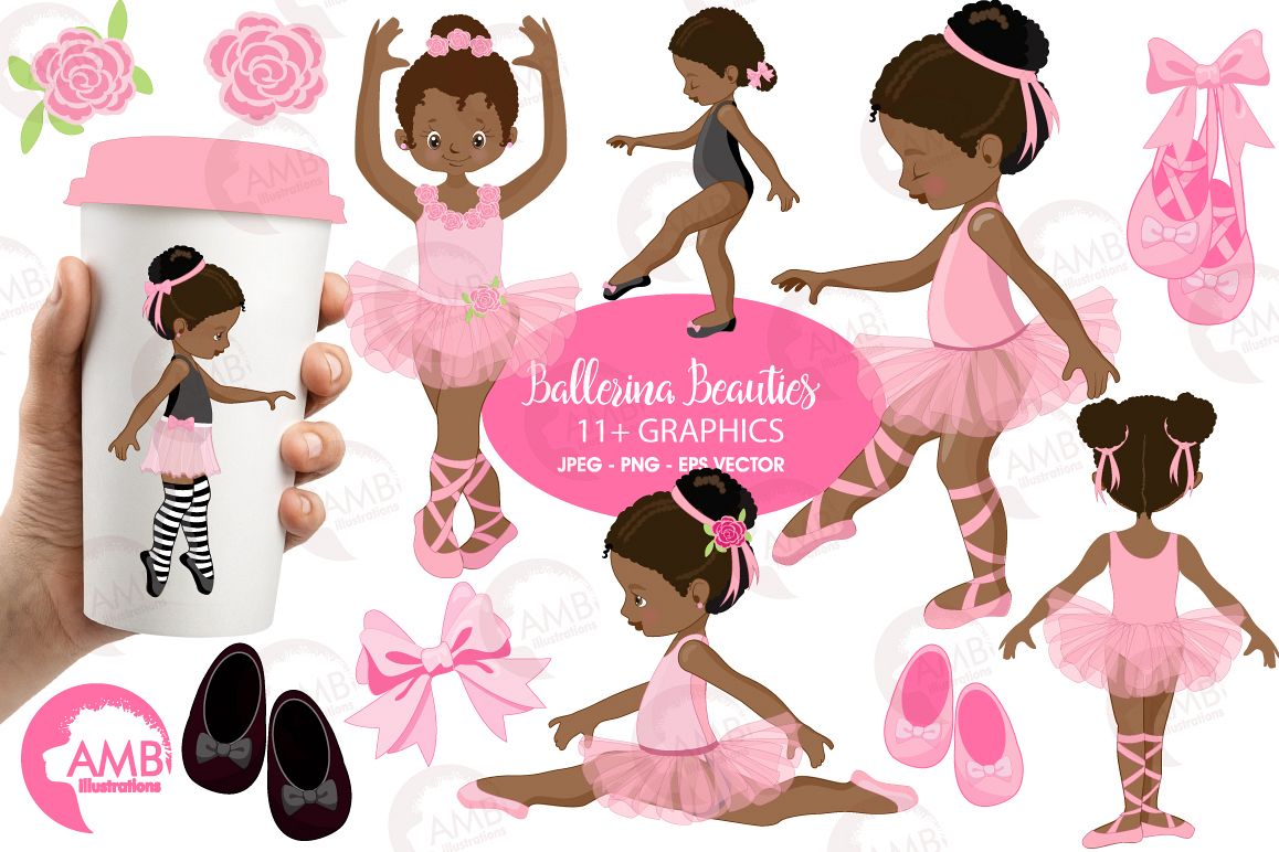 Ballerina Beauties clipart, graphics illustration AMB-1362 example image 1
