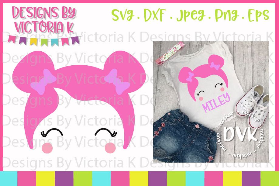 Doll, Dolly Head, SVG, DXF, PNG example image 1