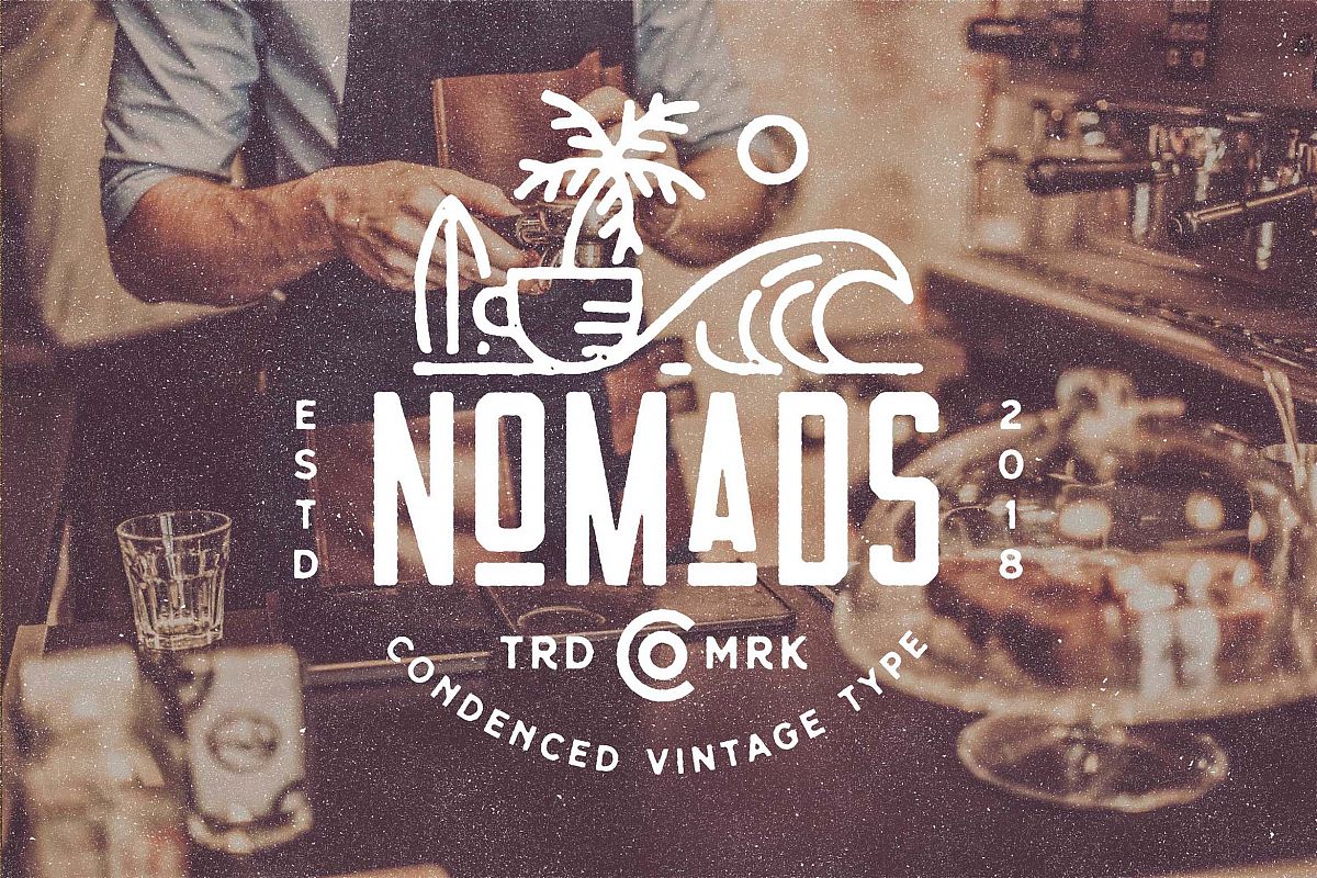 Nomads -The Farmer Original Typeface example image 1
