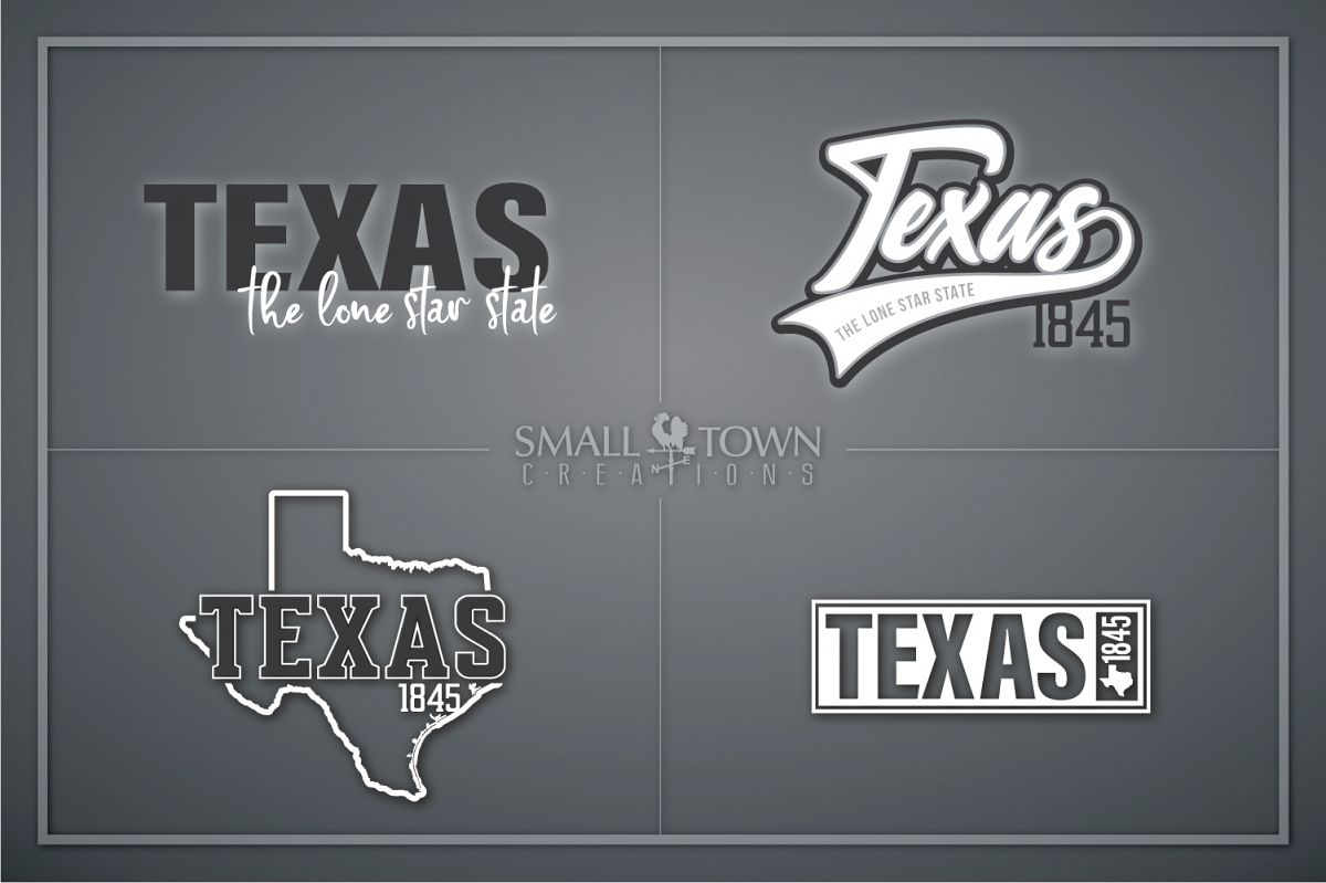 Texas, The Lone Star State slogan, logo, PRINT, CUT & DESIGN example image 1
