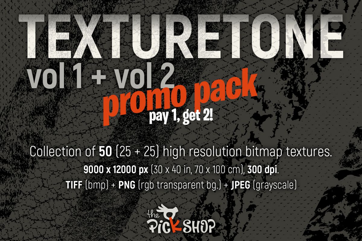 Texturetone Promo Pack. Vol 01 and Vol 02 example image 1
