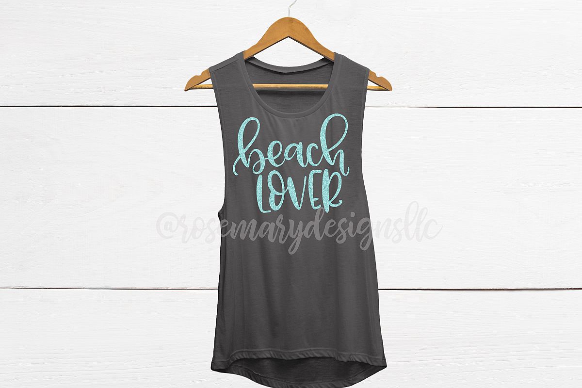 Beach Lover - Hand Lettered SVG example image 1