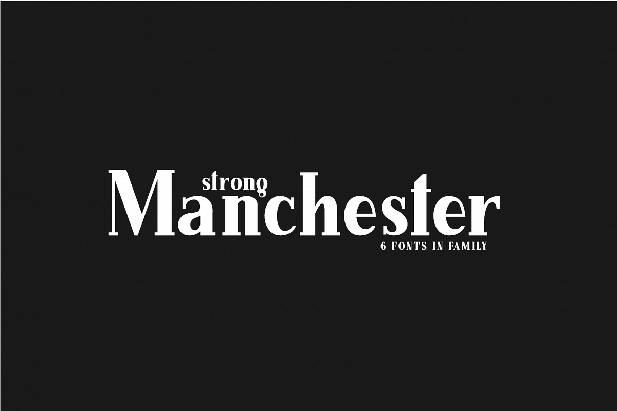 Manchester. Serif family. example image 1