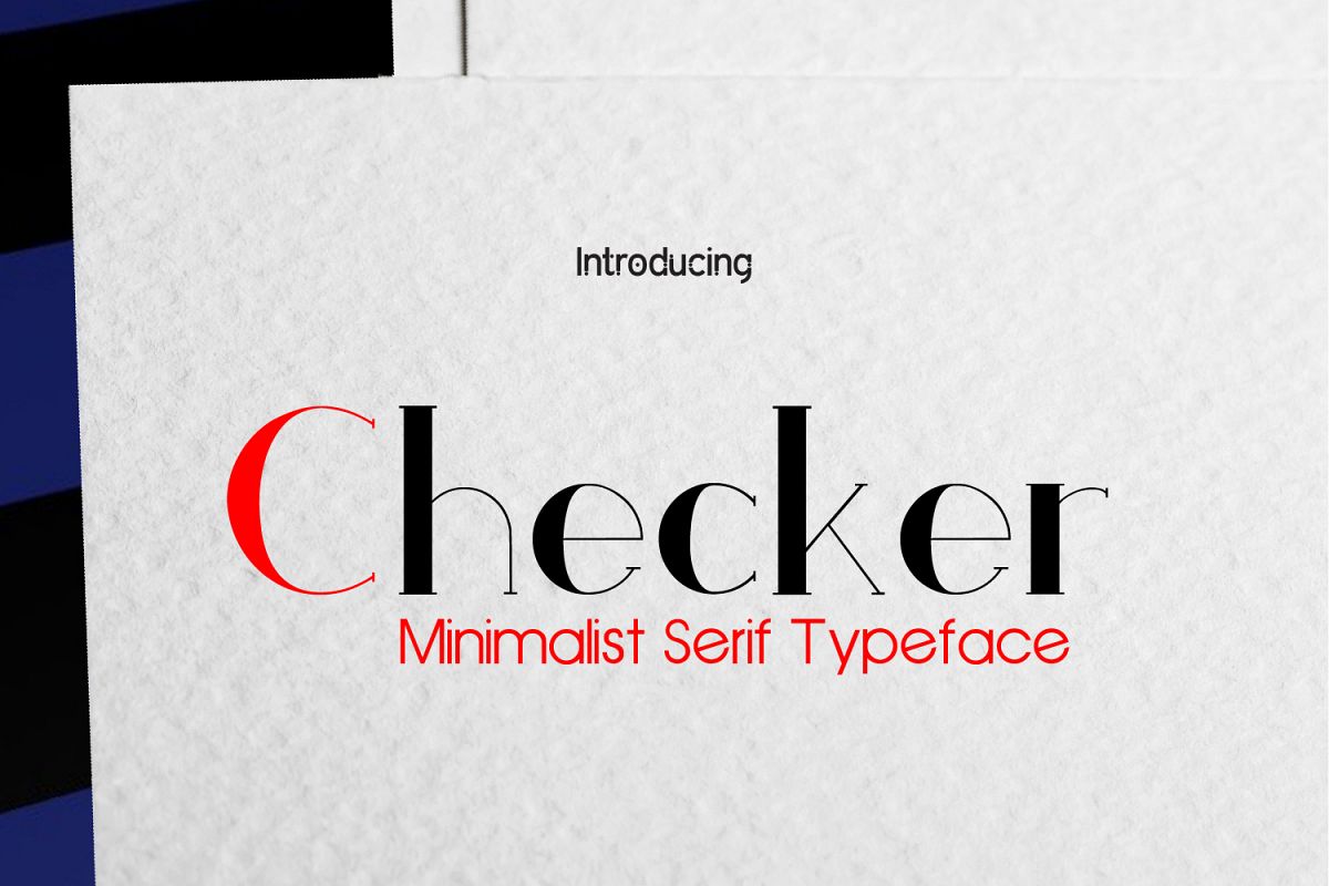 Checker Serif example image 1