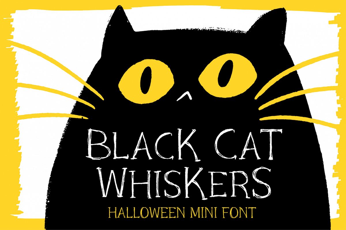 Black Cat Whiskers - Mini Serif Font example image 1