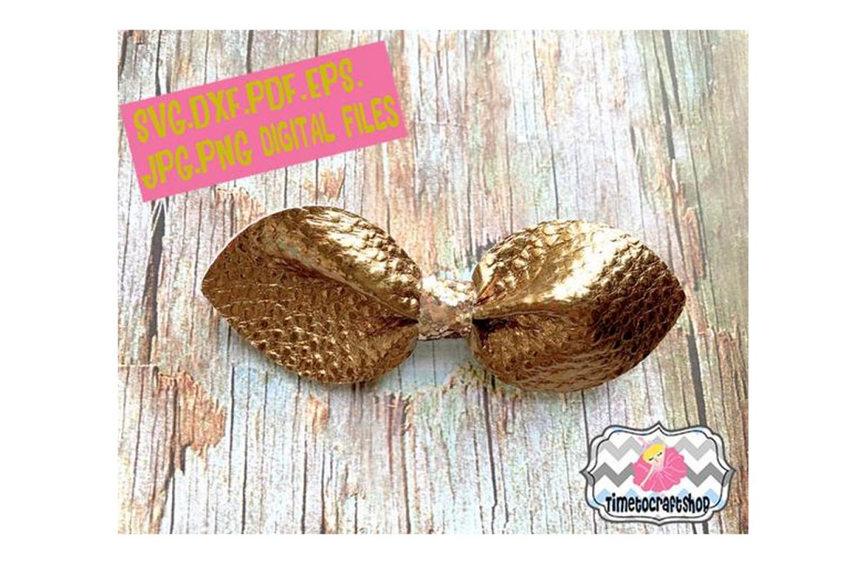 Pinch Center Pointy Hair Bow Template Felt Hair Bow example image 1