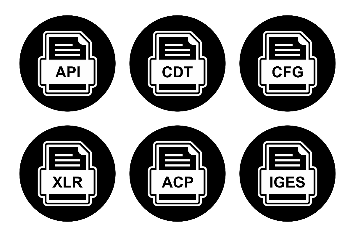 Set Of File Formats Icons example image 1