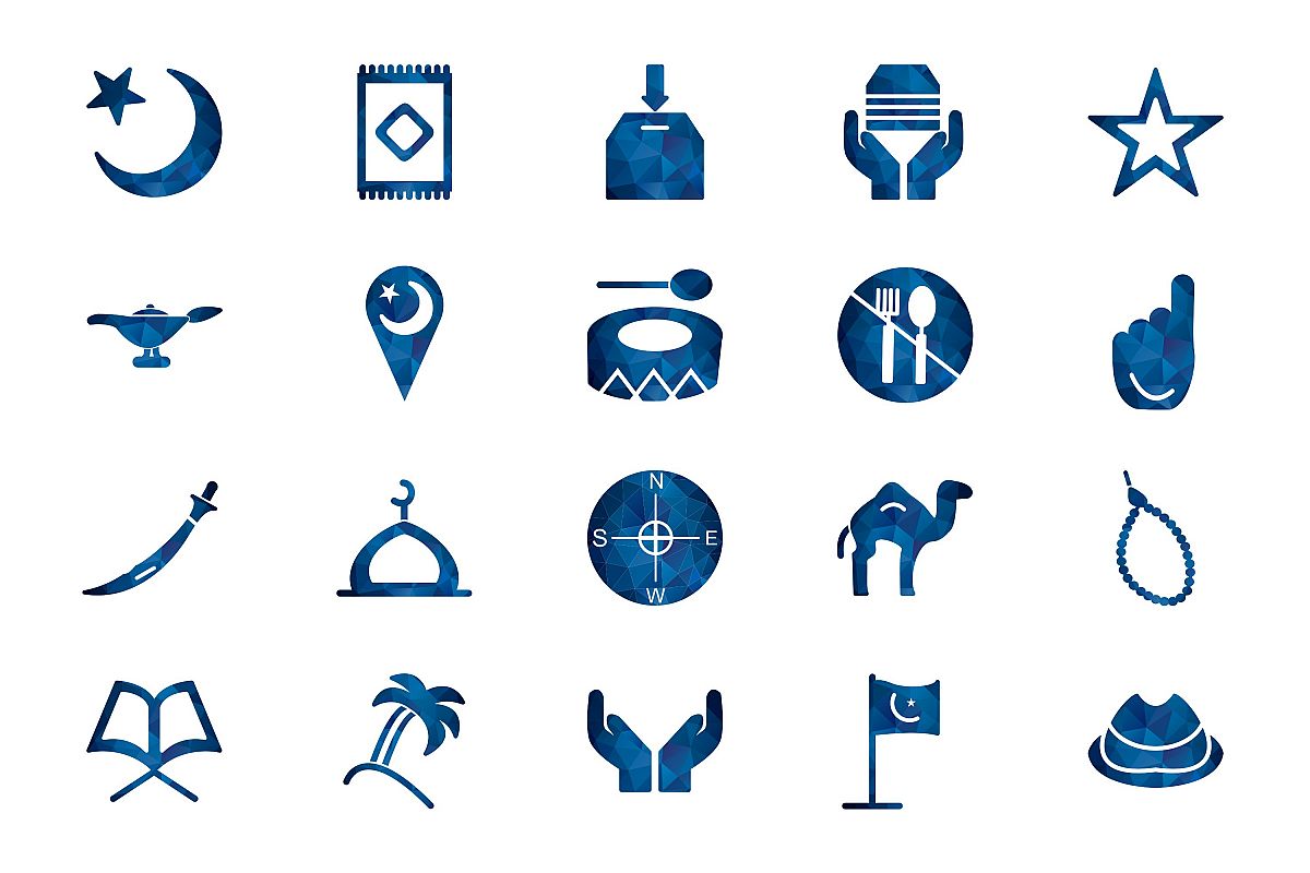 Set Of Ramadan Icons example image 1