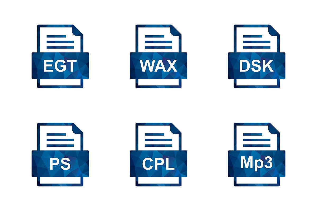 Set Of File Formats Icons example image 1