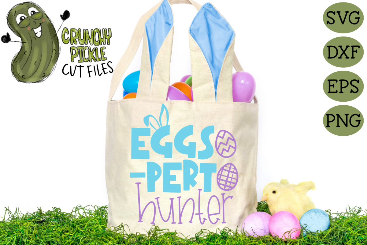 Eggs-Pert Hunter Easter Egg Hunt Spring SVG Cut File example image 1