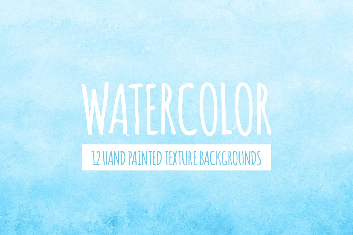 Bright Blue Watercolor Texture Backgrounds example image 1