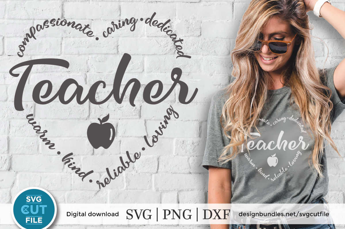 Download Teacher heart word Art - a Teacher appreciation week SVG