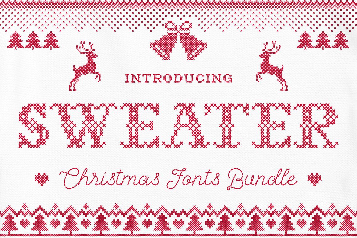 Sweater Font + BONUS example image 1