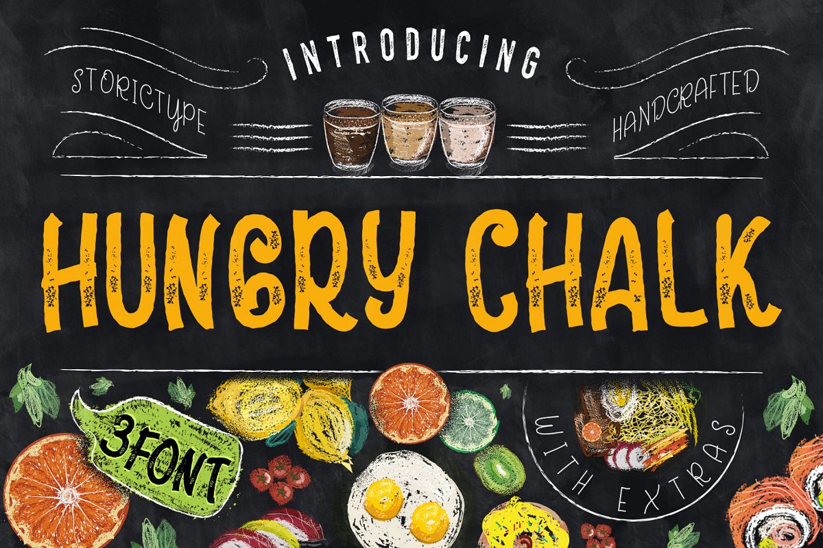 HungryChalk Typeface example image 1
