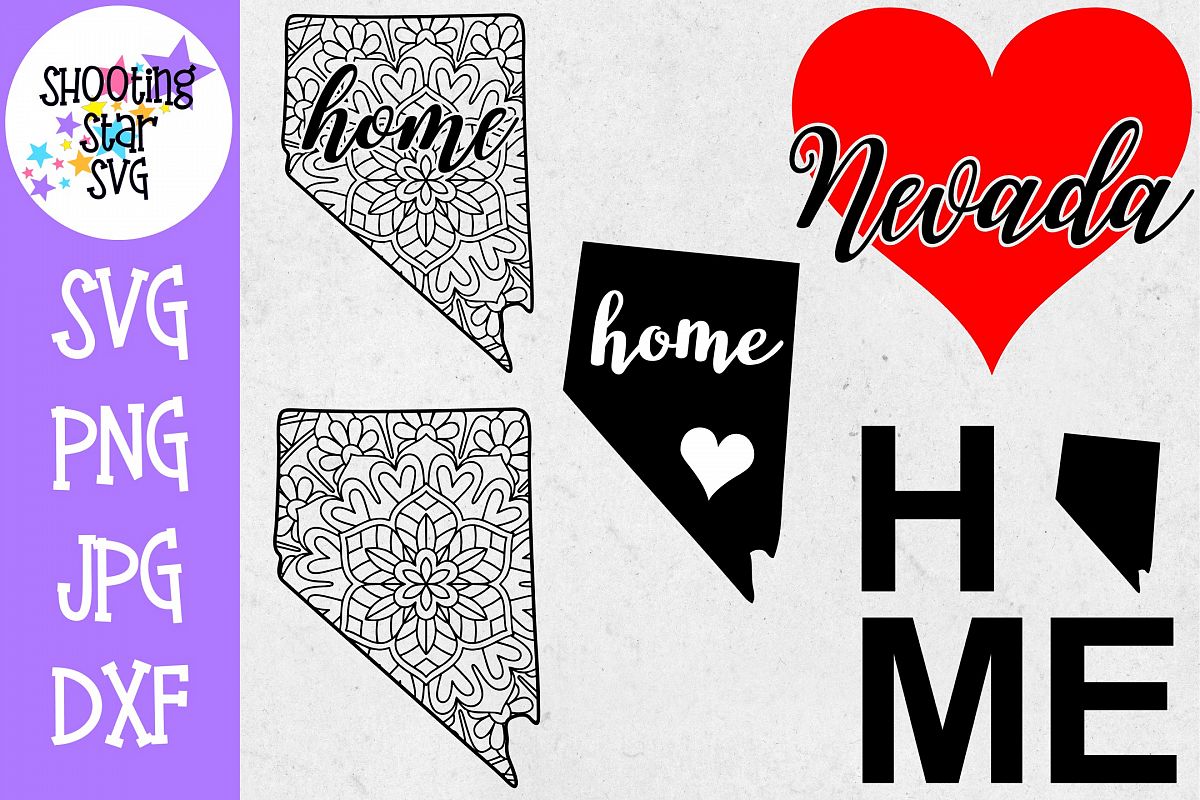 Nevada US State SVG Decal Bundle - 50 States SVG example image 1