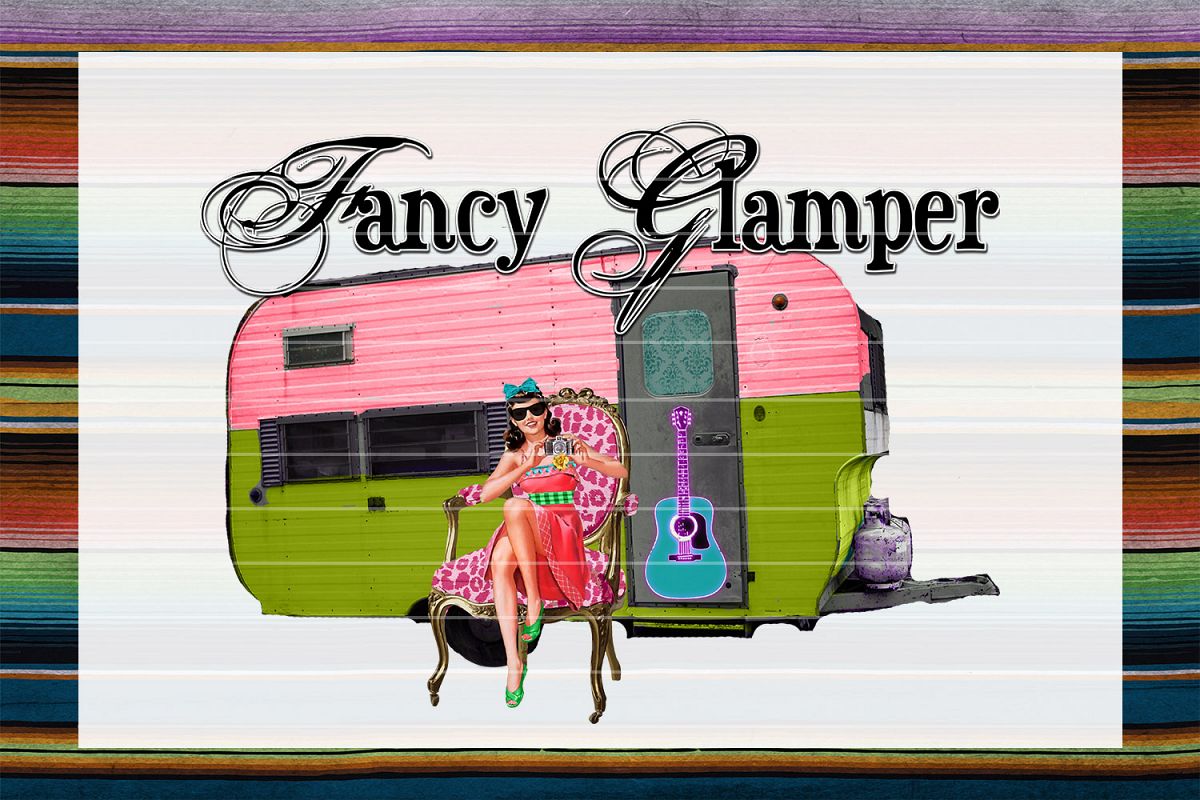 Fancy Glamper Sublimation Digital Download example image 1