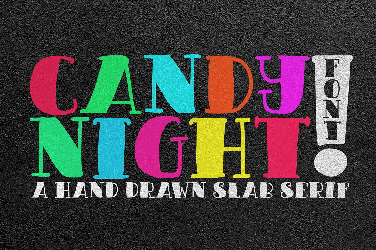 CANDY NIGHT FONT example image 1