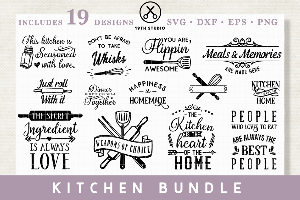 Kitchen SVG Bundle - M22B