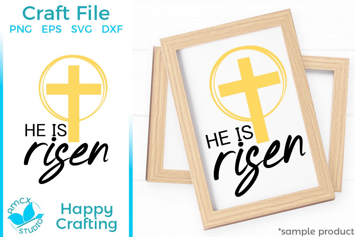 He Is Risen - Christian Cut Craft Files example image 1