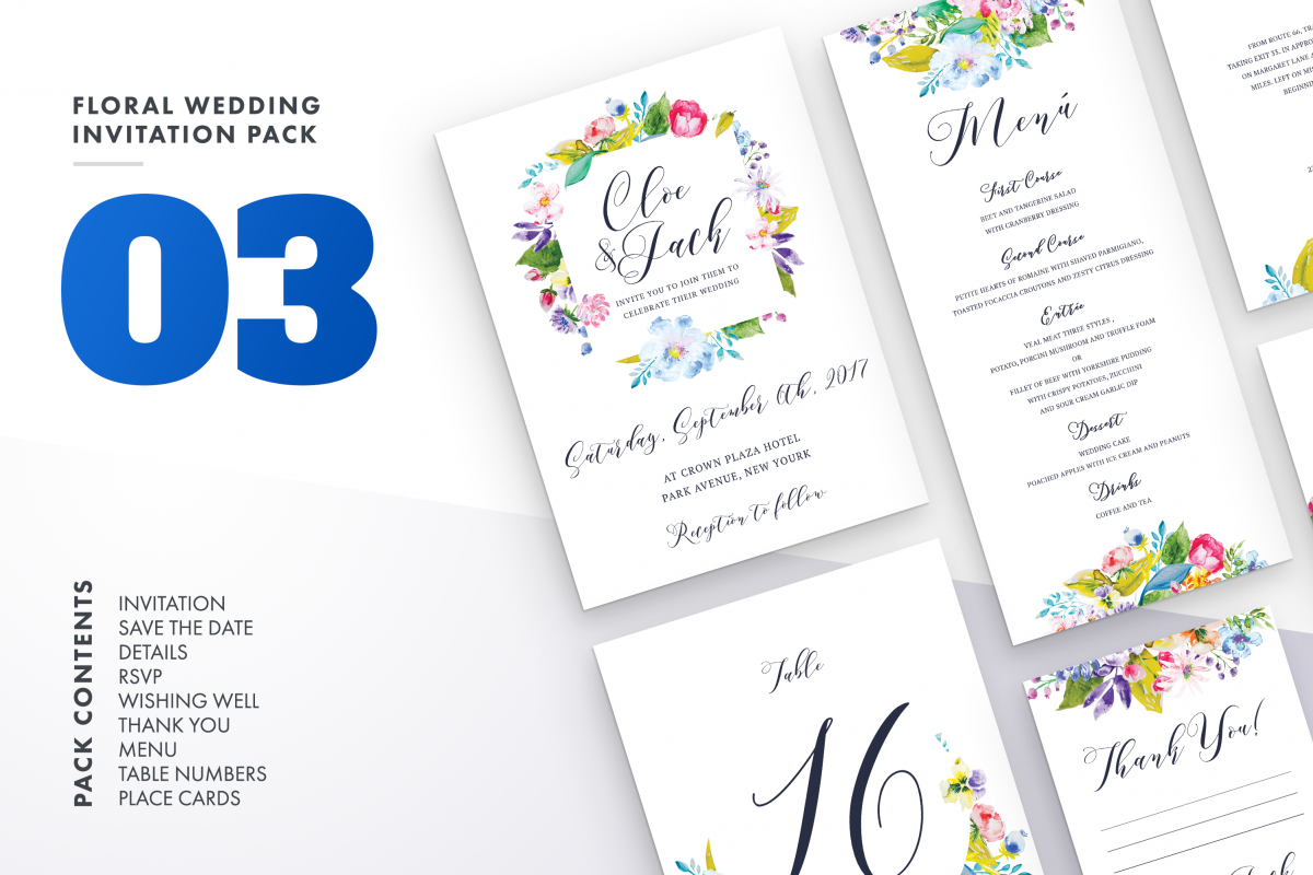 Flower Wedding Invitation Suite Vol.3 / Save Date / Bride example image 1